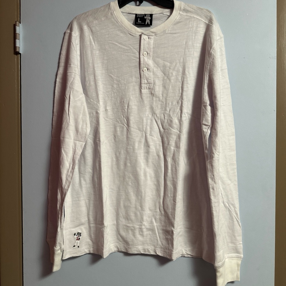 Barstool Sports Spaceman White Henley Shirt